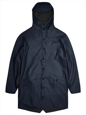 Rains Impermeabile UNISEX Mod. 12020 LONG JACKET 47 Blu