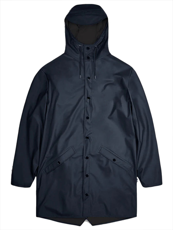 Rains Impermeabile UNISEX Mod. 12020 LONG JACKET 47 Blu