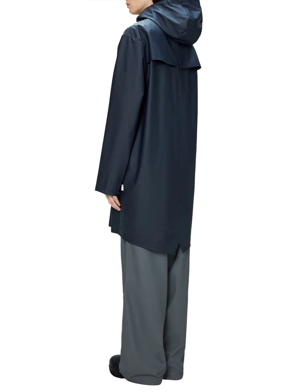 Rains Impermeabile UNISEX Mod. 12020 LONG JACKET 47 Blu