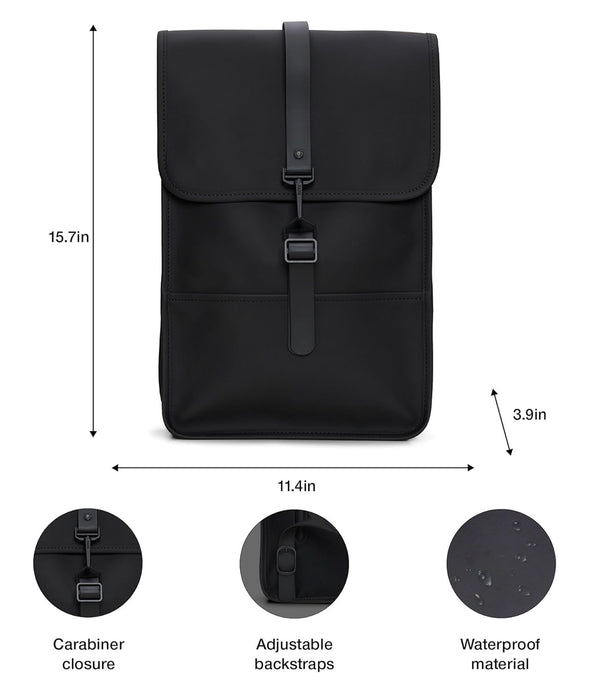 Rains Zaino UNISEX Mod. 13020 BACKPACK MINI 01 Nero