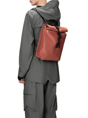 Rains Zaino UNISEX Mod. 13330 ROLLTOP MINI 125 Mattone