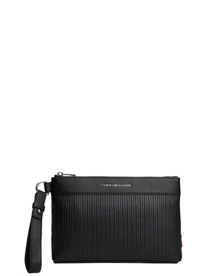 Tommy Hilfiger Pouchette Uomo Mod. AM0AM13804 BDS Nero