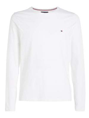Tommy Hilfiger T-shitr Manica Lunga Uomo Mod. MW0MW10804 YBR Bianco