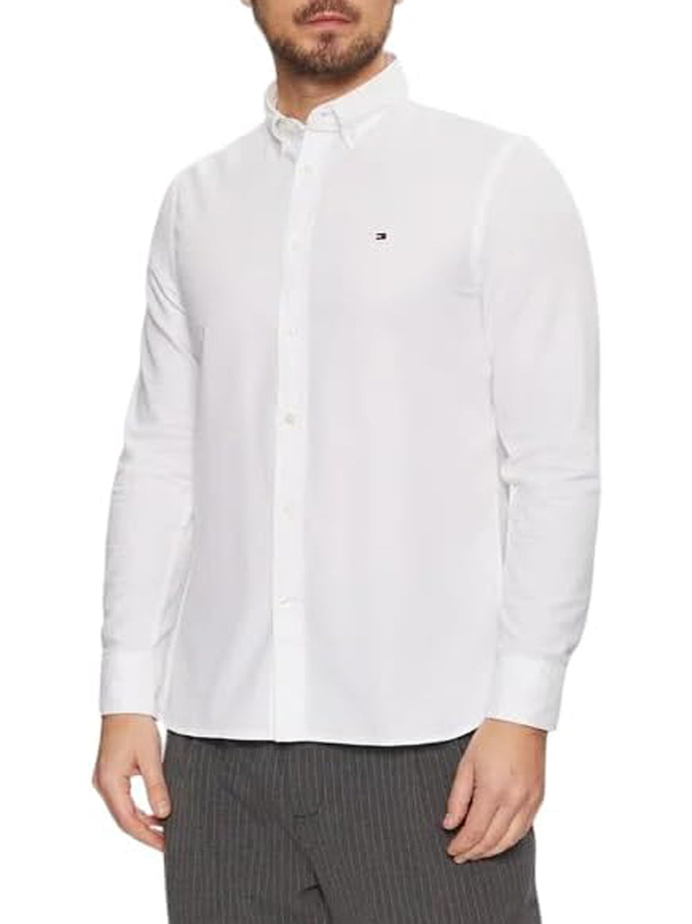 Tommy Hilfiger Camicia Manica Lunga Uomo Mod. MW0MW37578 DCC Blu