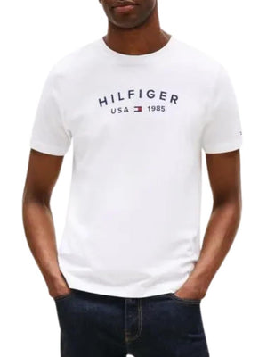Tommy Hilfiger T-shirt Uomo Mod. MW0MW39356 YBR Bianco