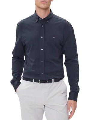 Tommy Hilfiger Camicia Manica Lunga Uomo Mod. MW0MW039418 DW5 Blu