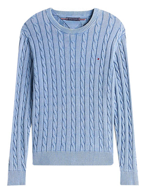 Tommy Hilfiger Pullover Uomo Mod. MW0MW39524 C2B Azzurro