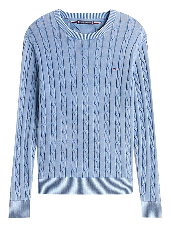 Tommy Hilfiger Pullover Uomo Mod. MW0MW39524 C2B Azzurro