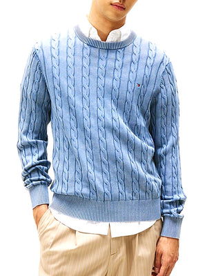 Tommy Hilfiger Pullover Uomo Mod. MW0MW39524 C2B Azzurro