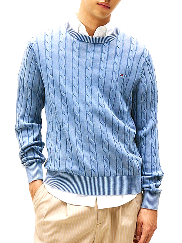 Tommy Hilfiger Pullover Uomo Mod. MW0MW39524 C2B Azzurro