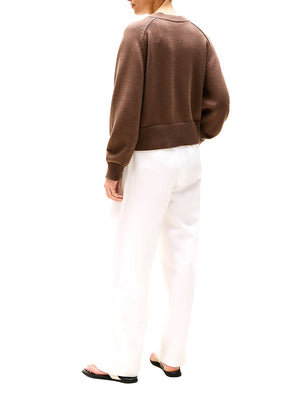 Tommy Hilfiger Maglia Donna Mod. WW0WW45700 GT0 Marrone