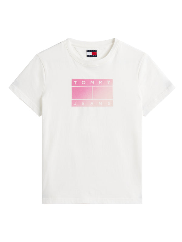 Tommy Hilfiger T-shirt Donna Mod. DW0DW20905 YBL Bianco