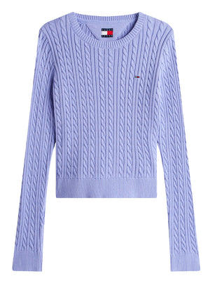 Tommy Hilfiger Maglia Donna Mod. DW0DW22165 C5Z Celeste