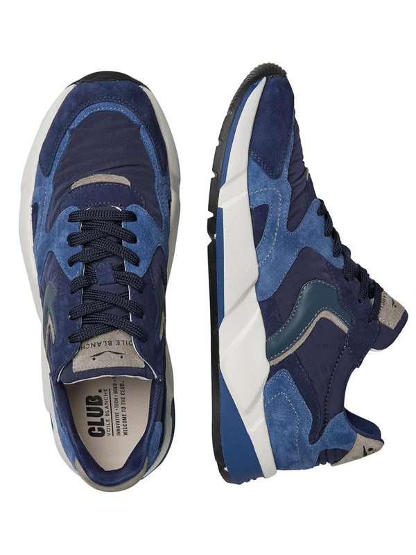 Voile Blanche Sneakers Uomo Mod. 001201828802 CLUB 19 1C24 Blu