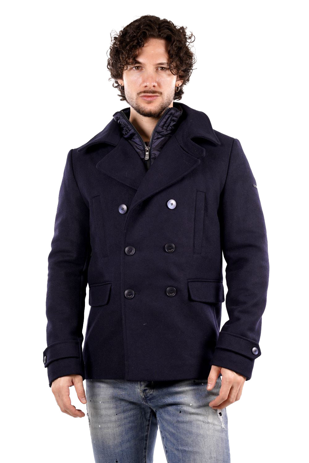 Yes Zee Giubbotto corto Uomo Mod. J846 KK00 0710 Blu