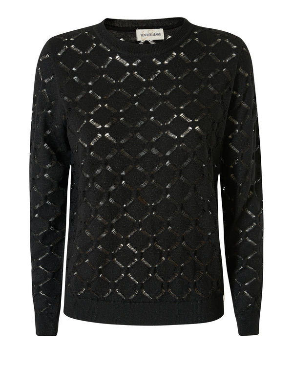 Yes Zee Maglia Donna Mod. M007 BM00 0801 Nero