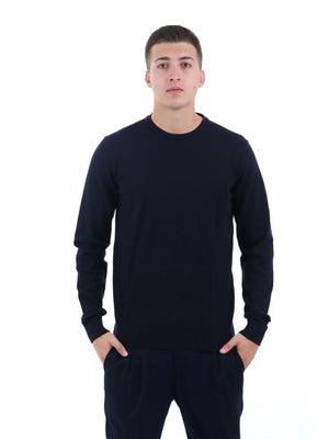 YOS Maglione Girocollo Uomo Mod. 3000900 VISCOSA 205 Blu