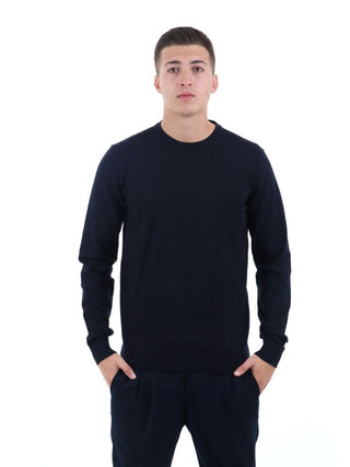 YOS Maglione Girocollo Uomo Mod. 3000900 VISCOSA 205 Blu