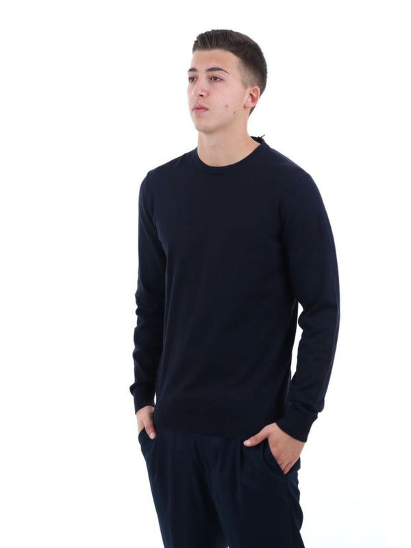 YOS Maglione Girocollo Uomo Mod. 3000900 VISCOSA 205 Blu