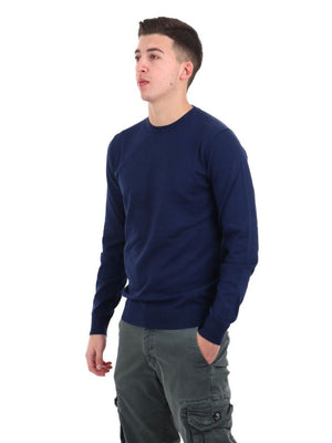 YOS Maglione Girocollo Uomo Mod. 3000900 VISCOSA 278 COBALTO