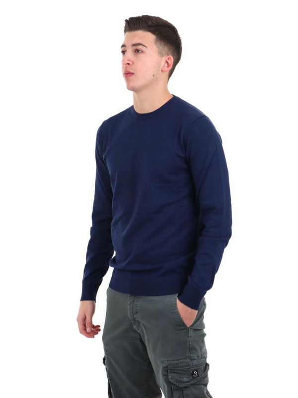YOS Maglione Girocollo Uomo Mod. 3000900 VISCOSA 278 COBALTO
