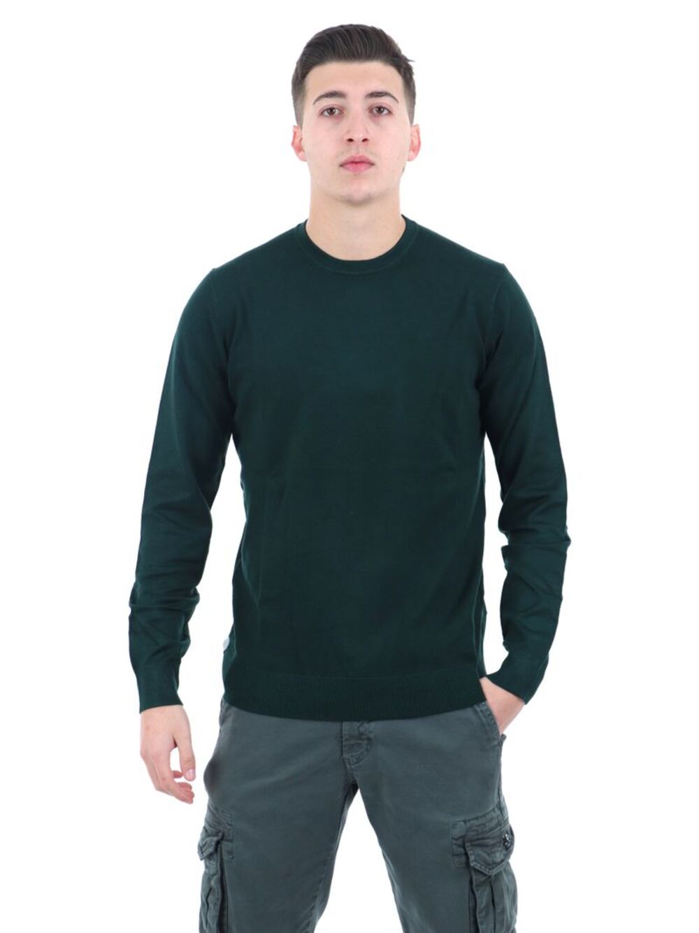 YOS Maglione Girocollo Uomo Mod. 3000900 VISCOSA 308 Verde