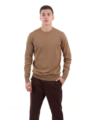 YOS Maglione Girocollo Uomo Mod. 3000900 VISCOSA 630 Miele