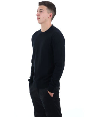 YOS Maglione Girocollo Uomo Mod. 3000900 VISCOSA 900 Nero