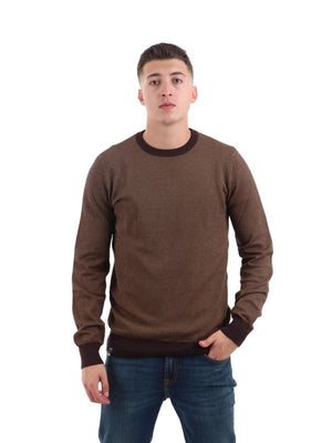 YOS Maglione Girocollo Uomo Mod. 4034225 VISCOSA-MICR 26G FONDENTE