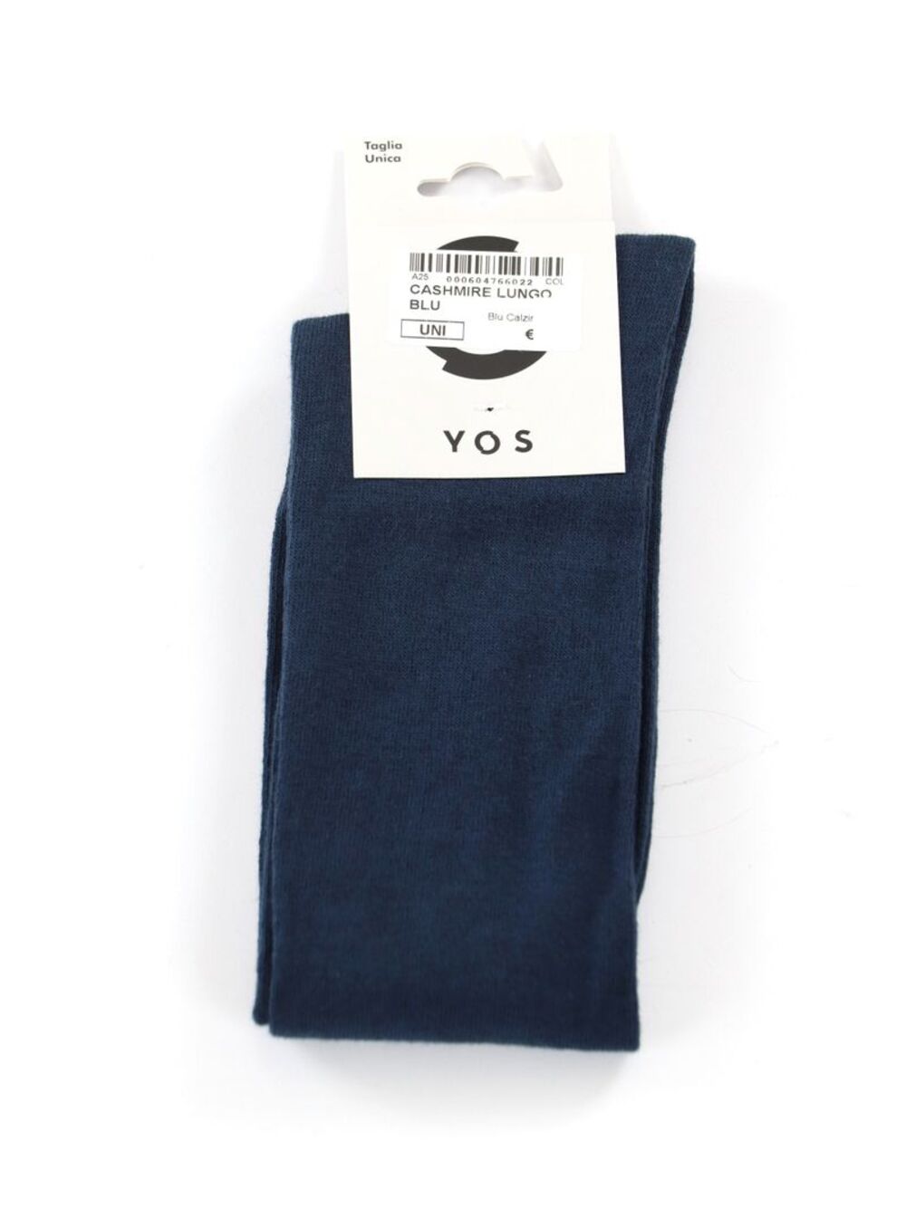 YOS Calzini UNISEX Mod. CASHMERE LUNGO BLU