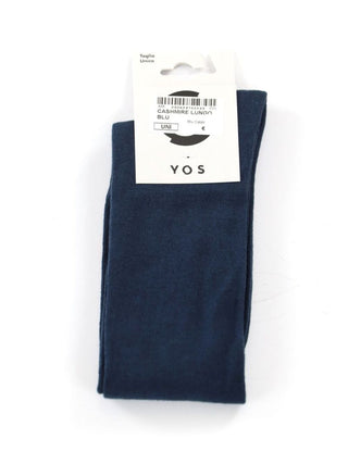 YOS Calzini UNISEX Mod. CASHMERE LUNGO BLU