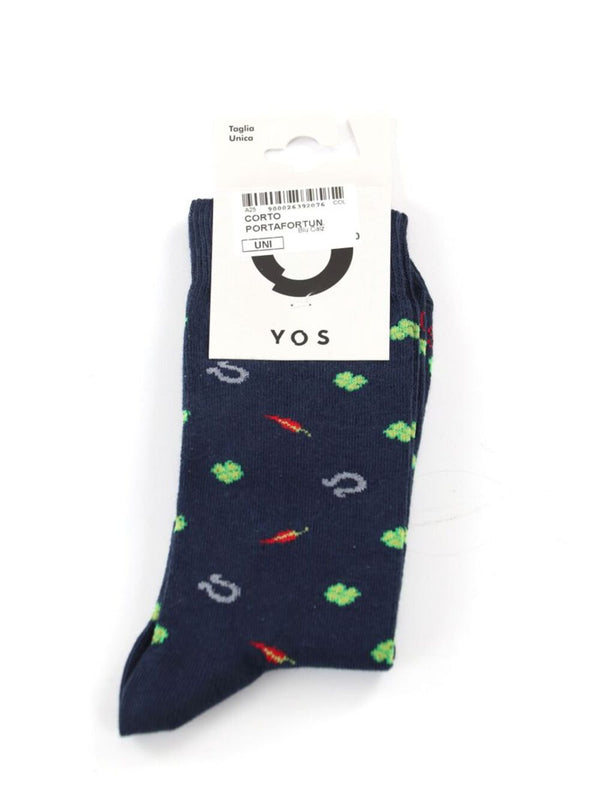 YOS Calzini UNISEX Mod. CORTO PORTAFORT BLU
