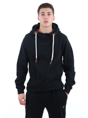 YOS Felpa cappuccio Uomo Mod. F011217U ZIP NERO Nero