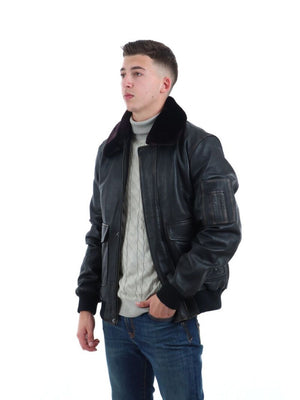 YOS Giubbotto pelle Uomo Mod. GB010576U NERO Nero