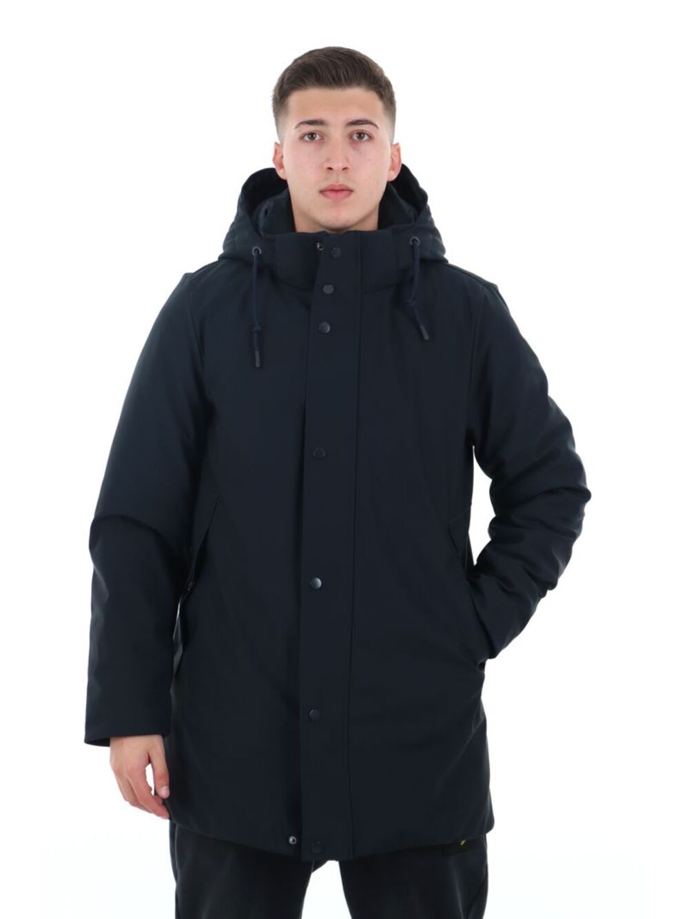 YOS Giubbotto lungo Uomo Mod. HM-66 SOFTSHEEL BLU Blu