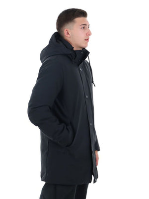 YOS Giubbotto lungo Uomo Mod. HM-66 SOFTSHEEL NERO Nero
