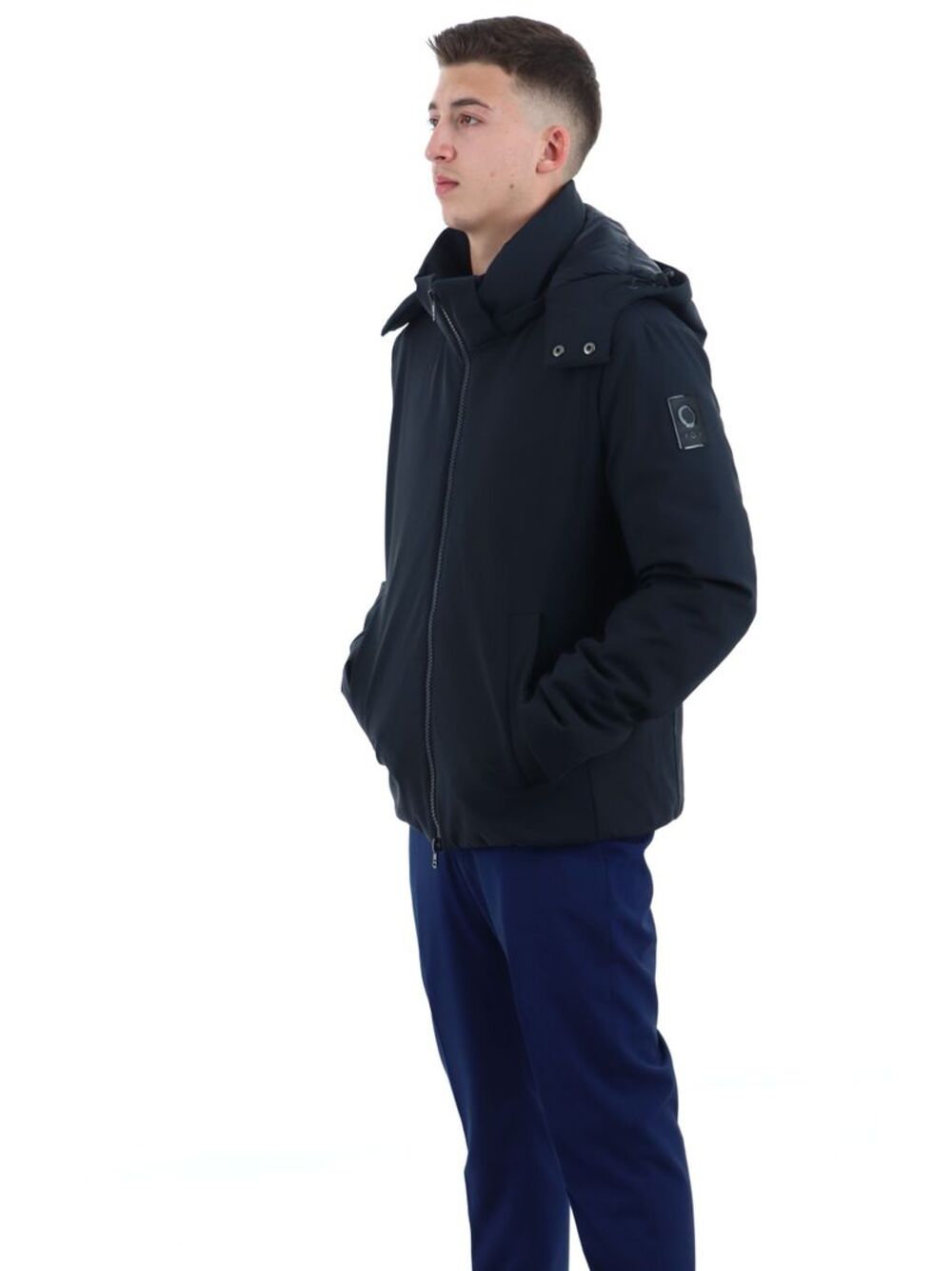 YOS Giubbotto corto Uomo Mod. HM-90 SOFTSHEEL BLU Blu