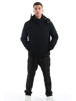 YOS Giubbotto corto Uomo Mod. HM-90 SOFTSHEEL NERO Nero