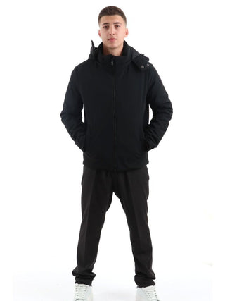 YOS Giubbotto corto Uomo Mod. HM-90 SOFTSHEEL NERO Nero