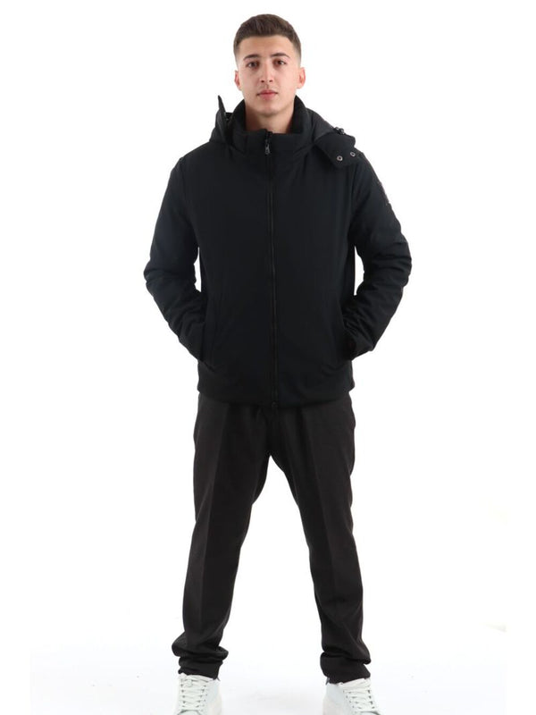 YOS Giubbotto corto Uomo Mod. HM-90 SOFTSHEEL NERO Nero