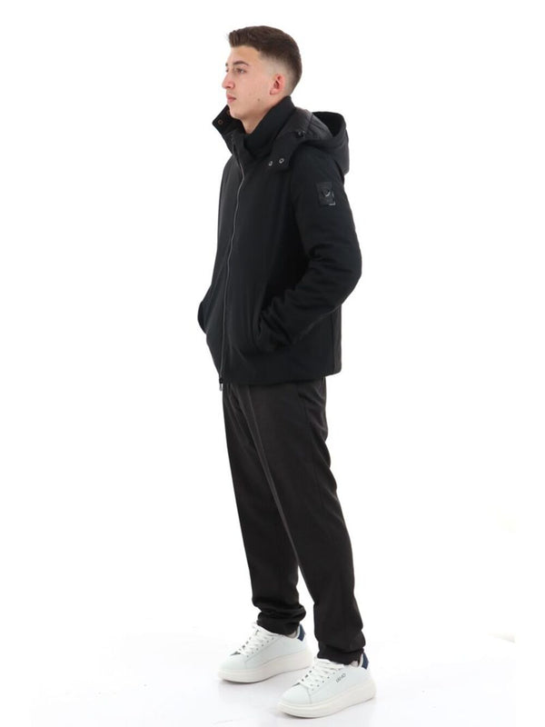 YOS Giubbotto corto Uomo Mod. HM-90 SOFTSHEEL NERO Nero
