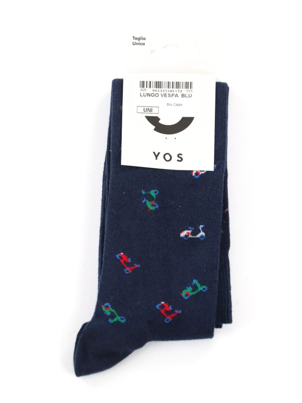 YOS Calzini UNISEX Mod. LUNGO VESPA BLU