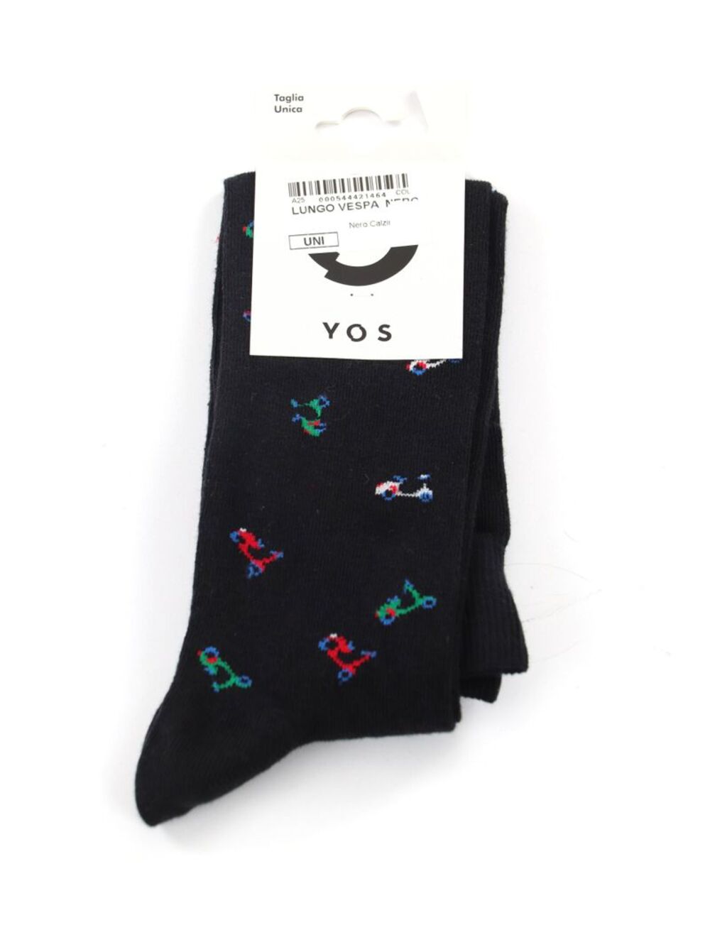 YOS Calzini UNISEX Mod. LUNGO VESPA NERO