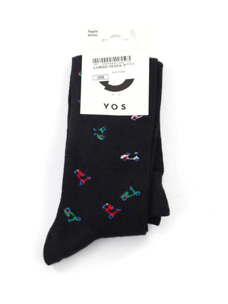 YOS Calzini UNISEX Mod. LUNGO VESPA NERO