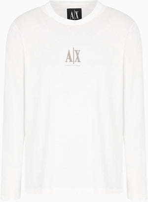 A|X Armani Exchange T-shitr Manica Lunga Uomo Mod. XM000364 U0009 Bianco