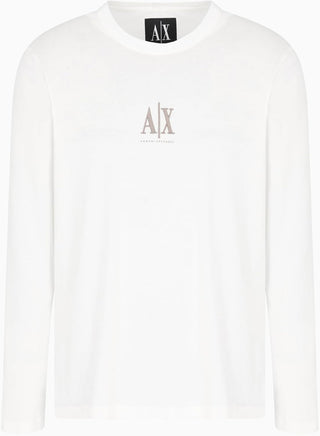 A|X Armani Exchange T-shitr Manica Lunga Uomo Mod. XM000364 U0009 Bianco