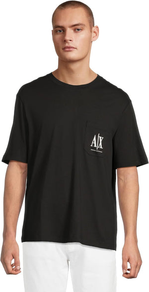A|X Armani Exchange T-shirt Uomo Mod. XM000366 AF12308 UC001 Nero