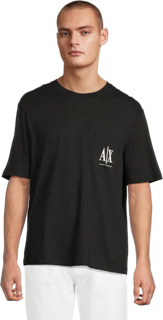 A|X Armani Exchange T-shirt Uomo Mod. XM000366 AF12308 UC001 Nero