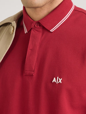 A|X Armani Exchange Polo Manica Corta Uomo Mod. XM001287 AF17321 U5101 Bordeau
