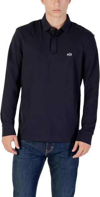 A|X Armani Exchange Polo Manica Lunga Uomo Mod. XM001288 UB101 Blu